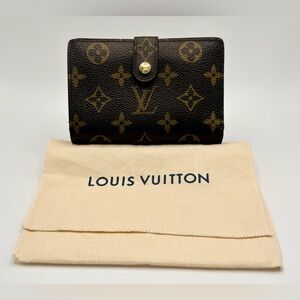 AUTHENTIC Louis Vuitton Monogram Viennois Kisslock Wallet - free COA & dust bag